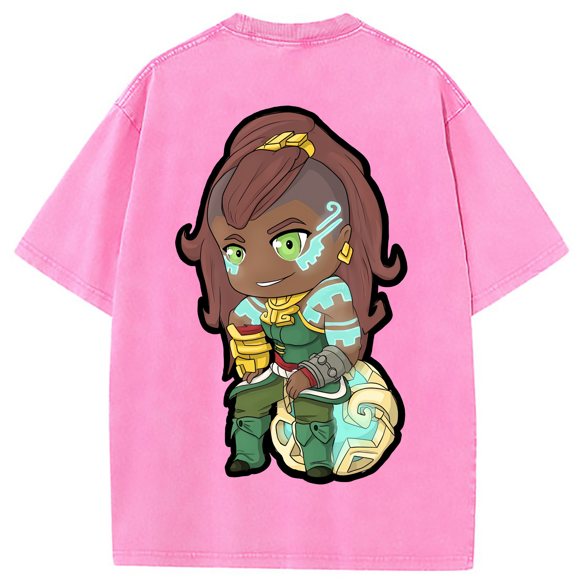 （画像用） リーグ・オブ・レジェンド League of Legends LOL 綿100% ヴィンテージ風 半袖Tシャツ（背面プリント）